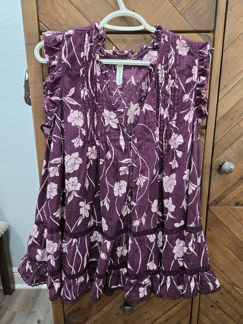 Torrid Bell Isle Pintuck Ruffle Top - Picture 3 of 5